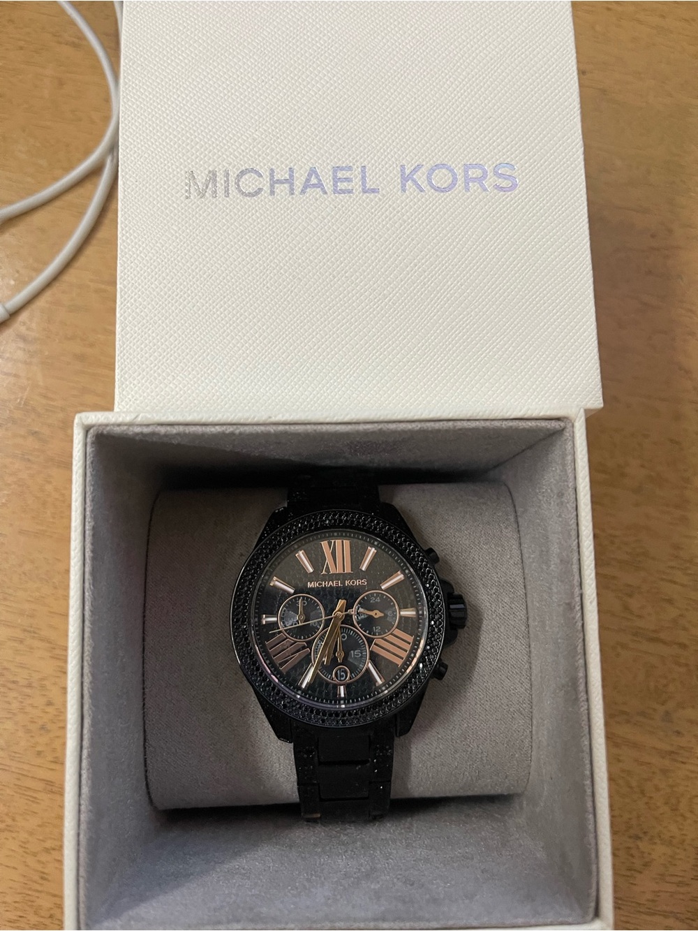 Michael Kors Black Watch with Rose Gold Accents